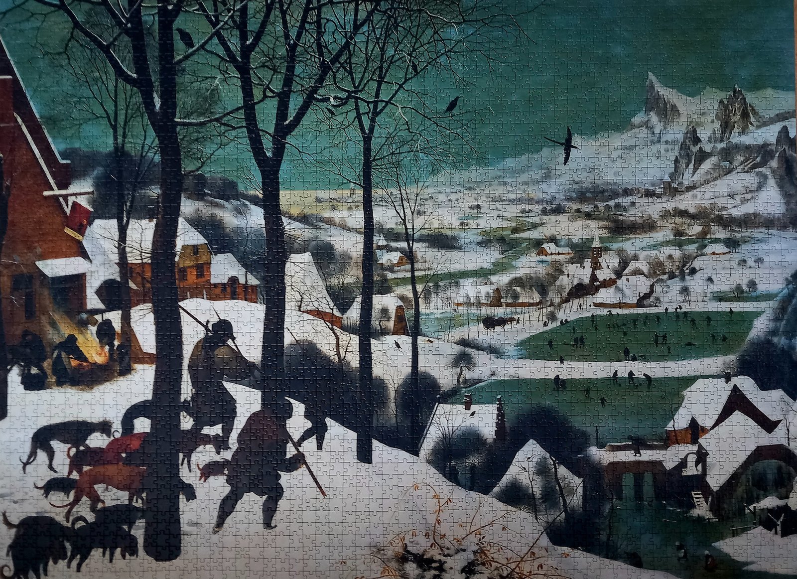 Hunters in the Snow